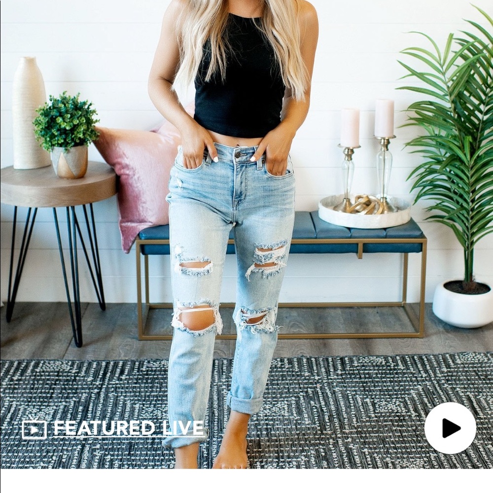EUNINA Rocky high Rise Boyfriend Jean